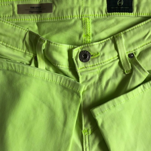 AG THE STILT CIGARETTE LEG NEON GREEN - Picture 4 of 6